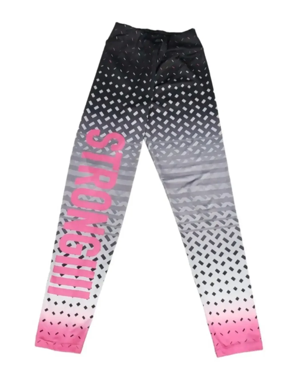 Justice Black Colorful Sprinkle Design STRONG Stretch Leggings | Size 16